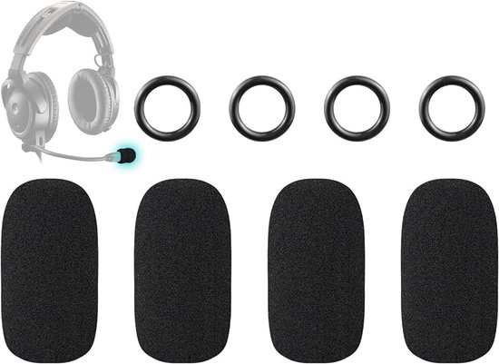 Microfoonhoes voor Bose Aviation (A20/A30/X A10) - Zwart