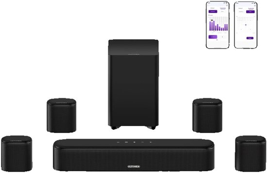 Mila Shop Soundbar 7.1 - Soundbar voor tv - Surround system - Soundbar met subwoofer - Met bluetooth