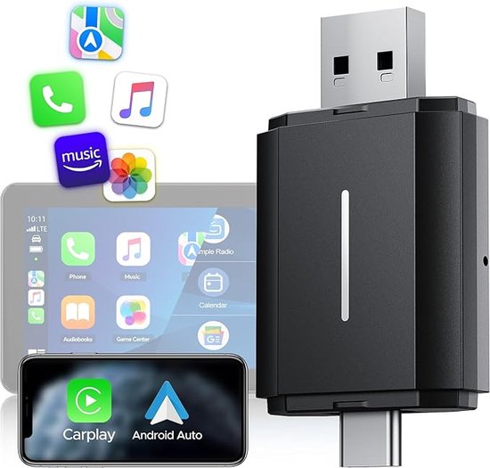 Mini 2-in-1 CarPlay Dongle Android Auto Dongle van MINI