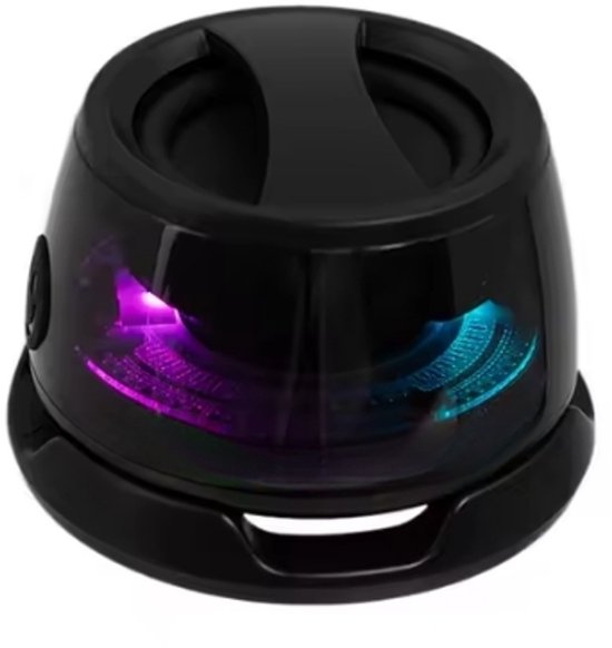 Mini Audio Systeem BW200 – Draagbare Bluetooth Speaker – RGB-verlichting - Magnetische achterkant – Bluetooth 5.4 van Merkloos