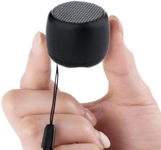 Mini Bluetooth Speaker met Deep Bass – Aluminium Behuizing – Sensor TWS Pairing – TF-kaart – Compact & Draagbaar Zwart van Merkloos