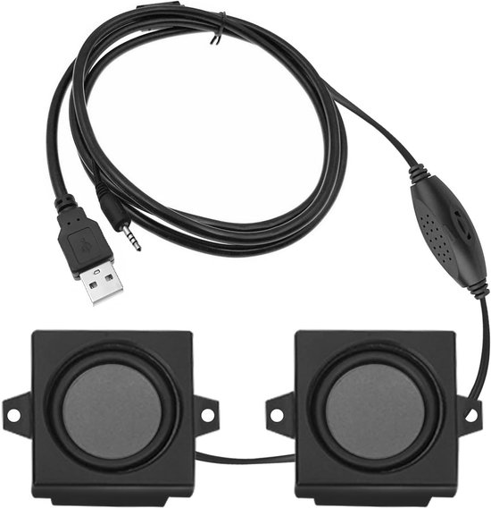 Mini Computer Speaker Hidden Style Small Desktop Speaker 360° Stereo Sound USB Portable Speaker Perfect for Office Gaming and Home Office van Merkloos