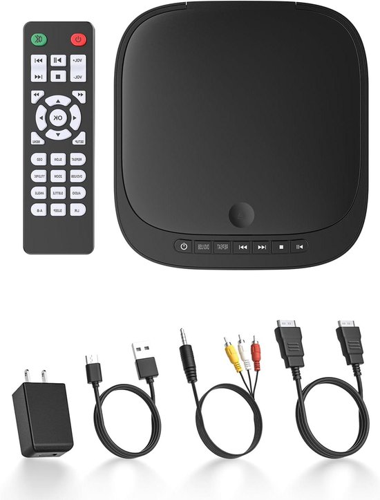 Mini DVD Speler - Compacte DVD Speler - Films Kijken - All Region Vrij