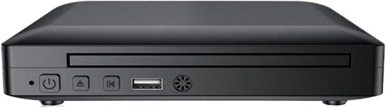 Mini Dvd-speler - Videospeler - Films Kijken - Stille Lezing - 19x17x4.3 cm - Zwart
