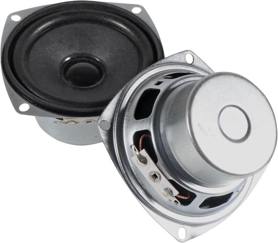 Mini Hifi Speakers - Stereo Woofer Luidspreker - Thuis Audio - Anti-Magnetisch Ontwerp - 3 Inch - Zwart
