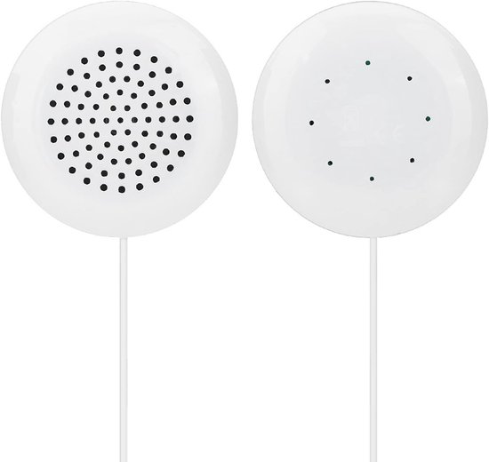 Mini Luidspreker - Kussen Speaker - Ontspannend Luisteren - Directe 3.5mm Aansluiting - 9x6x2 cm - Wit van Merkloos