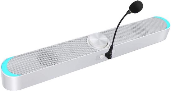 Mini Soundbar - Bluetooth speaker - Muziek en films - 360 graden surround - 40cm lengte - Zwart