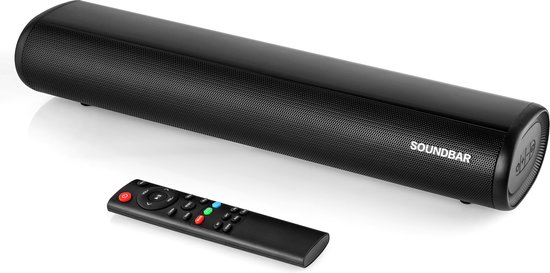 Mini soundbar, gaming soundbar met ingebouwde subwoofer surround sound, draadloze 5.0 Bluetooth-apparaatstreaming, GROTE afstandsbediening van Merkloos