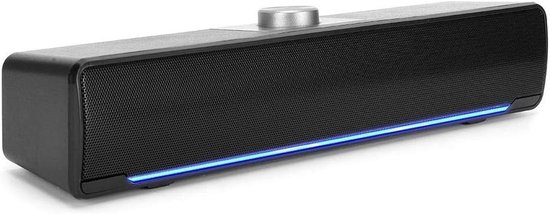 Mini Soundbar - Muziek Speaker - Desktop Audio - DSP Bass Technologie - Draadloos - Zwart van MINI