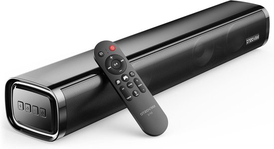 Mini Soundbar - Tv Luidspreker - Krachtig Geluid - Geïntegreerde Subwoofer - 60 W - Zwart