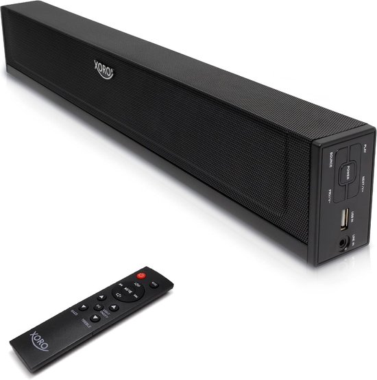 Mini soundbar - Zwart - 25 Watt - Bluetooth USB Multimedia Speaker - Voor kleine tv's