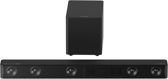 Mini soundbar - Zwart - 340 W - 5.1-kanaals Dolby Atmos soundbar met subwoofer - Voor thuisbioscoop