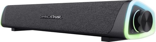 Mini soundbar - Zwart - 42 x 8 cm - 12W Audio Met RGB-verlichting - Voor TV en PC