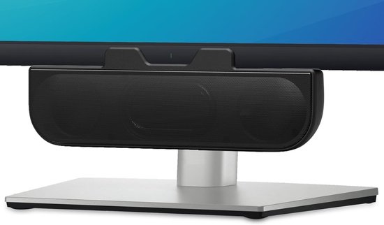 Mini soundbar - Zwart - Desktopluidspreker met USB-C Aansluiting - Voor Computer en Laptop