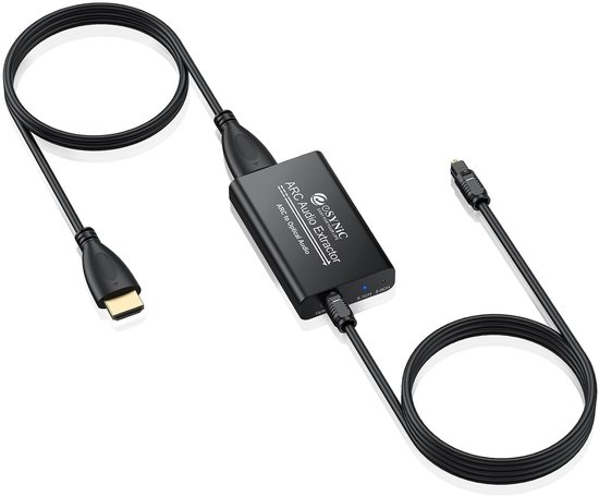 Mini soundbar - Zwart - HDMI ARC naar Optische Converter - 24Bit/192KHz Audio Extractor - Voor Soundbar en Draadloze Hoofdtelefoon