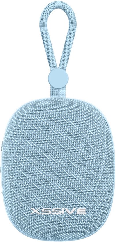 Mini Speaker Bluetooth 5.3 - 12+ Uur Afspeeltijd - Spatwaterbestendig - Draadloze Speakers Klein - Blauw van Merkloos