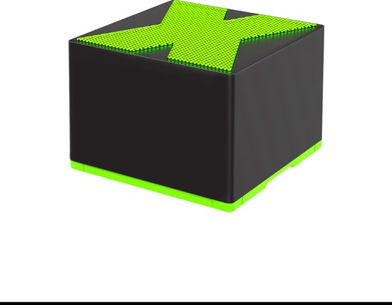 Mini speaker- X1 bluetooth draagbaar outdoor speaker- draagbare waterdicht speaker- 5 cm x 5 cm x 3,6 cm. Groen met zwart. van MINI