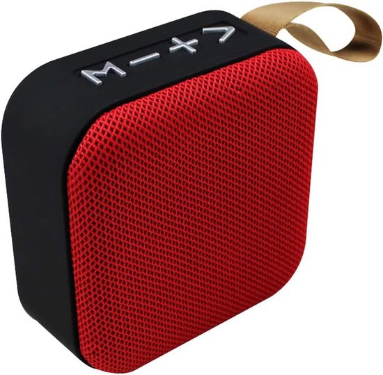 Mini Wireless Speaker - Draagbare Mini Bluetooth Speaker - Draadloze Luidspreker Waterdichte Stereo Sound Draadloze Luidspreker - Met Handvat - 4.2 Bluetooth Speaker - Geschikt voor feesten, thuis, buiten, reizen - Rood van Merkloos