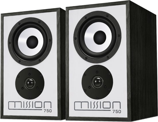 Mission 750 Boekenplank Speakers - High Fidelity Luidsprekers - 2-weg - Passieve Speakers - Zwart van Merkloos
