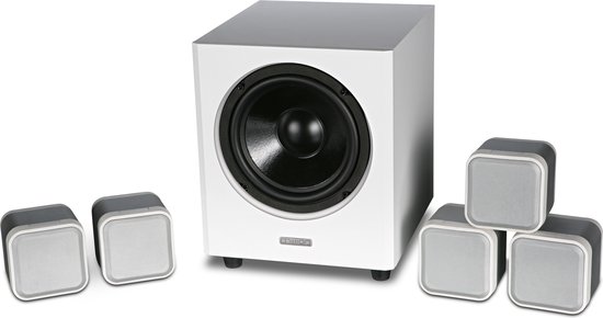 Mission M-CUBE+SE 5.1 systeem - Wit (per paar - 2 stuks ) van Mission