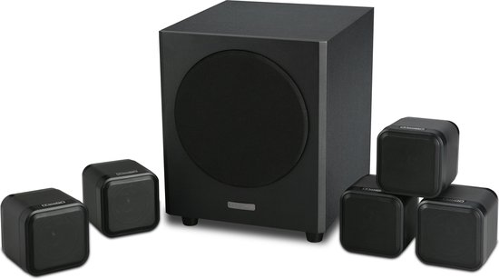 Mission M-CUBE+SE 5.1 systeem - Zwart (per paar - 2 stuks) van Mission