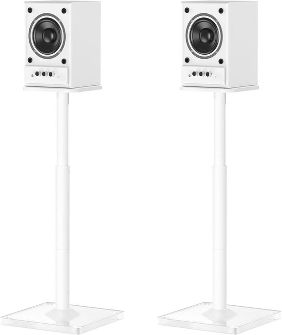 MKSS® Luidspreker Standaard - Speaker Vloerstandaard - Extra Stevig - Wit van Merkloos
