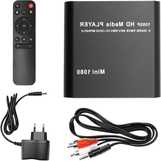 MKV 264 HDD Full HD 1080P USB Media Player met SD Media TV Box Ondersteuning RMVB WMV HDD Player EU Plug