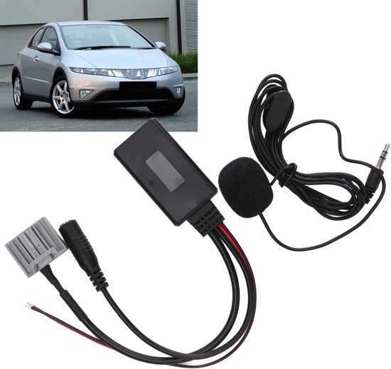 Mmgoqqt - Bluetooth 5.0 AUX Kabel Microfoon Adapter Set - Voor iOS 5 5C 5S 6 Plus - Civic 2006-2013 Vervanging van Merkloos