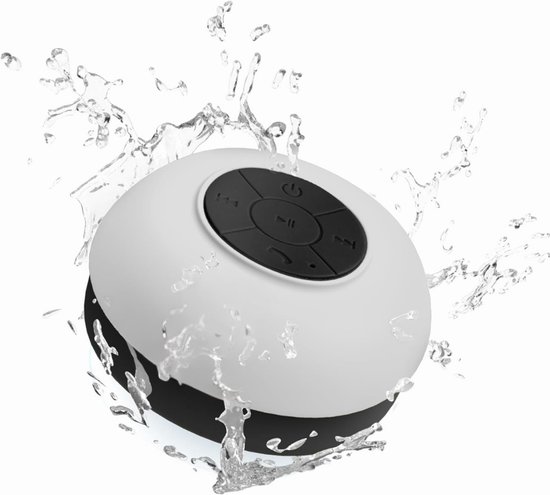 MMP ® Douche Radio - Radio - Douche Speaker - Wit -4cm x 4cm x 3cm van Merkloos