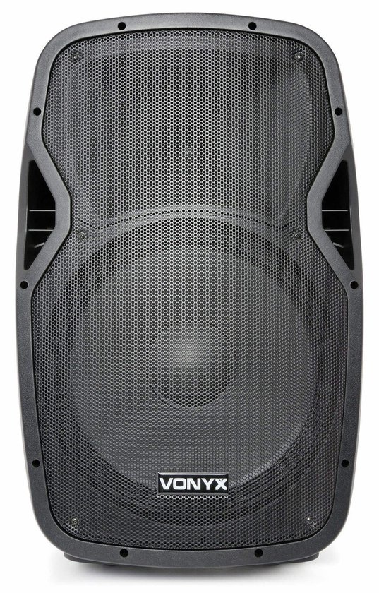 Mobiele Party Speaker Bluetooth - 800W Vermogen - 15 Inch Woofer - Zwart - Karaoke Set - Draadloze Microfoons
