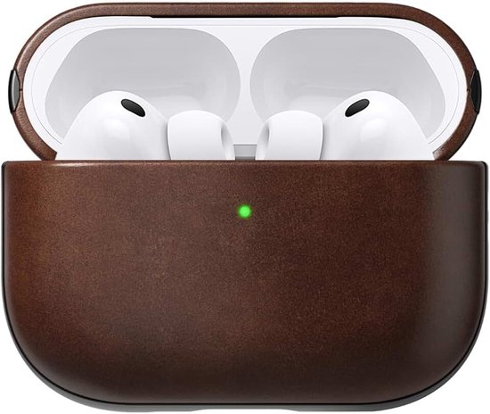Moderne leren hoes | Airpods Pro 3 | Rustiek Brown Horween