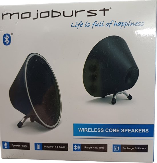 Mojoburst - Wireless Cone Speakers - Bleutooth van Mojoburst