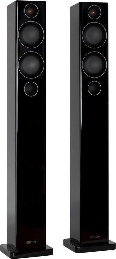 Monitor Audio Radius 270 - Slanke Vloerstaande Luidspreker - Hoogglans Zwart (per paar) van Monitor Audio