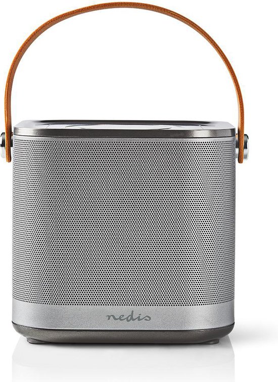 Multiroom Speaker | Wi-Fi | Handheld Ontwerp / Tafelmodel | 30 W | App-gestuurd | Nedis® N-Play | Batterij speelduur: Tot 6 Uur | Handgreep | Grijs van Nedis