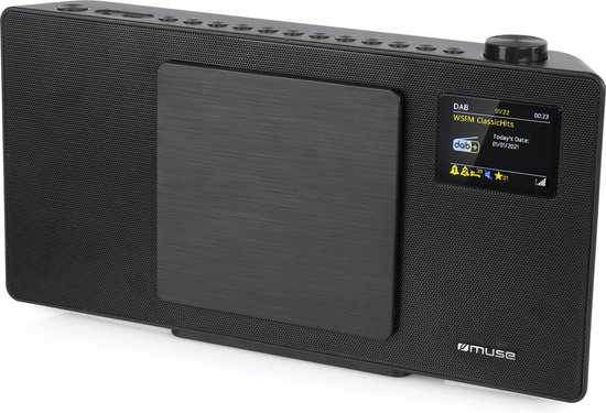 Muse M-65DBT - Microsysteem met DAB+, CD, USB en bluetooth, zwart van Muse