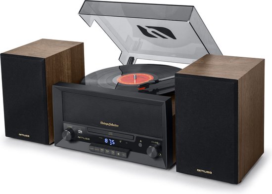 Muse MT-120MB - Muziekcenter met platenspeler, CD, radio, USB en bluetooth van Muse