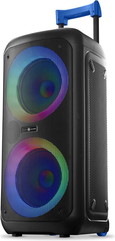 Music Sound 8018080470523 Feestluidspreker Zwart 80 W van Merkloos