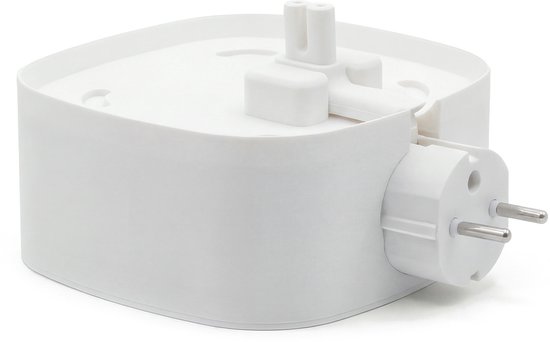 Muurbeugel geschikt voor Sonos One (SL) / Play:1 - Standaard geschikt voor Sonos One - Stopcontact Houder - Zonder boren - Kabelvrij & Stevig - Wit van Merkloos