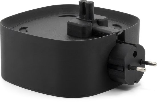 Muurbeugel geschikt voor Sonos One (SL) / Play:1 - Standaard geschikt voor Sonos One - Stopcontact Houder - Zonder boren - Kabelvrij & Stevig - Zwart van Danibo