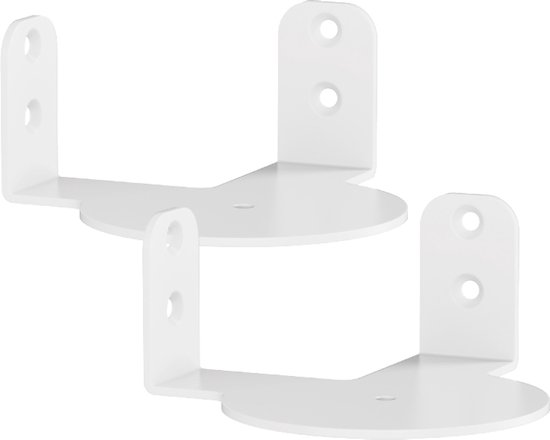 Muurbeugel set voor Sonos Era 100 - 2 stuks - Hoekmontage - Wit van Vebos