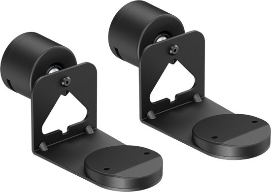 Muurbeugel set voor Sonos Era 100 en 300 - 2 stuks - Draai- en kantelbaar - Premium - Zwart van Flexson.