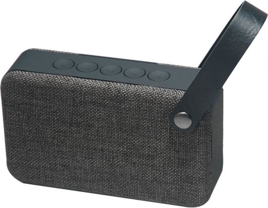 muvit Bluetooth speaker 2x3W SD2 antraciet grijze stof van muvit