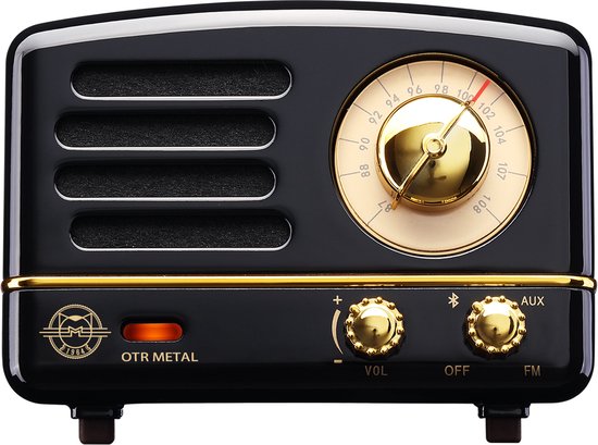 MUZEN OTR Metal - Draagbare FM-radio Bluetooth luidspreker - Zwart van MUZEN