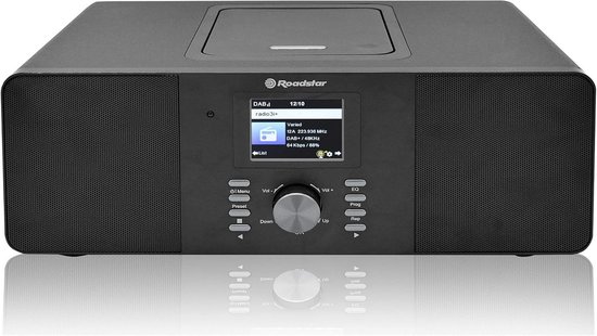 Muziek Systeem - Internetradio CD - Muziek Luisteren - Bluetooth Wifi DAB+ - 20W Stereo - Zwart