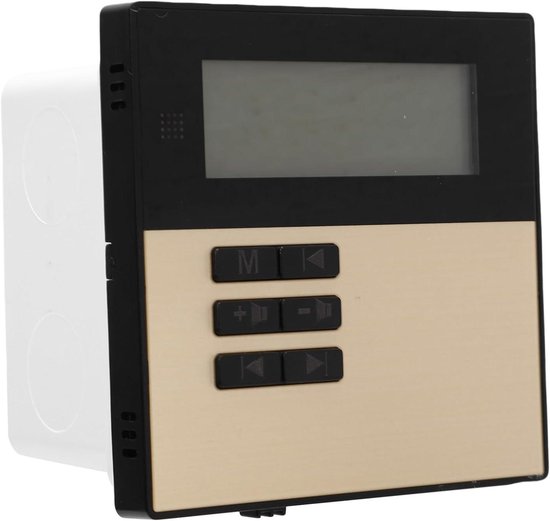 Muziekversterker Wandmontage - Audio Receiver - Thuis Geluid Verbeteren - Bluetooth 5.3 Connectiviteit - 2x20W Vermogen - Wit