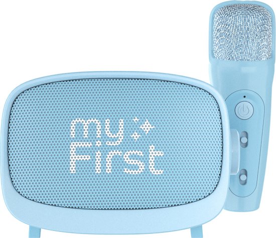 myFirst Voice 2 - Draagbare speaker en draadloze karaoke Microfoon - Blauw van myFirst