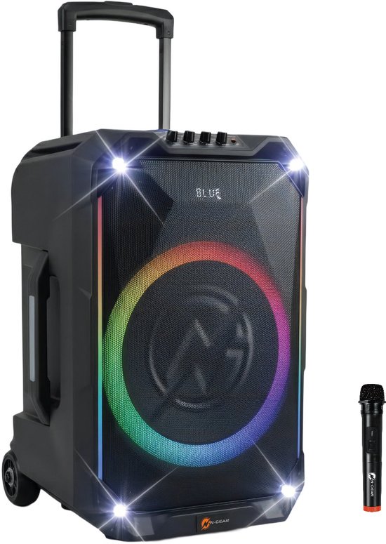 N-GEAR THE FLASH 1240 - Bluetooth Speaker - Karaoke set & Partybox in 1 + Microfoon