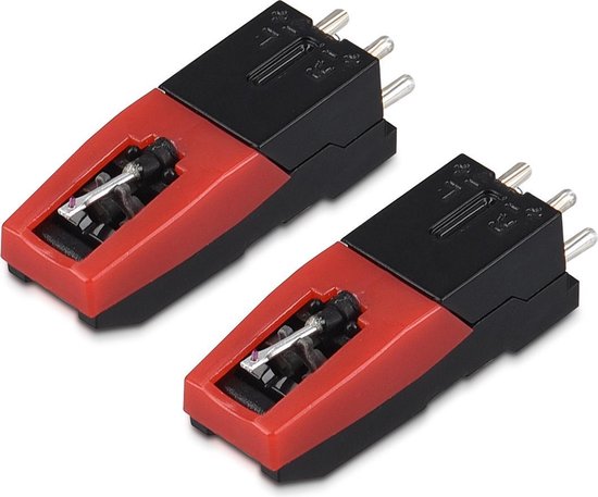 Navaris vervangende naald voor platenspeler - Universele stylus compatibel met Crosley, Ion, Jensen, Pyle, Philips, Auna, Zenith - Set van 2