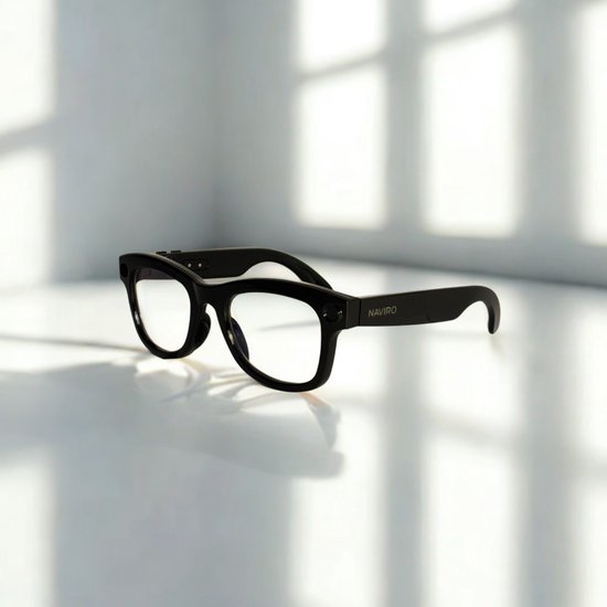 Naviro ONE – Camera Bril met 8MP Camera, AI, Bluetooth Audio van Merkloos