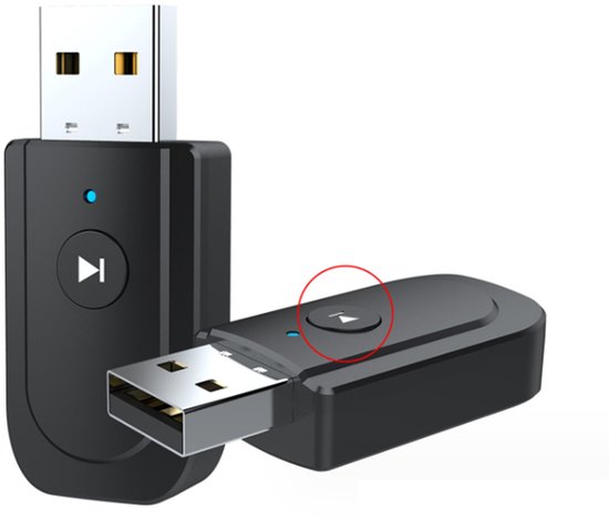 NAXSIR Bluetooth 5.0 Adapter 3-in-1 - Voor TV, Auto & Luidsprekers - Draadloze Ontvanger/Zender - Compatibel met Muis,Headset & Meer van NAXSIR